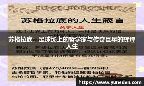 苏格拉底：足球场上的哲学家与传奇巨星的辉煌人生